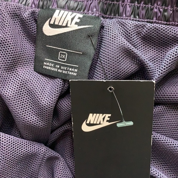 Nike Plus Zebra Purple black Windbreaker Pant women’s 2X street new with tags - Picture 6 of 11